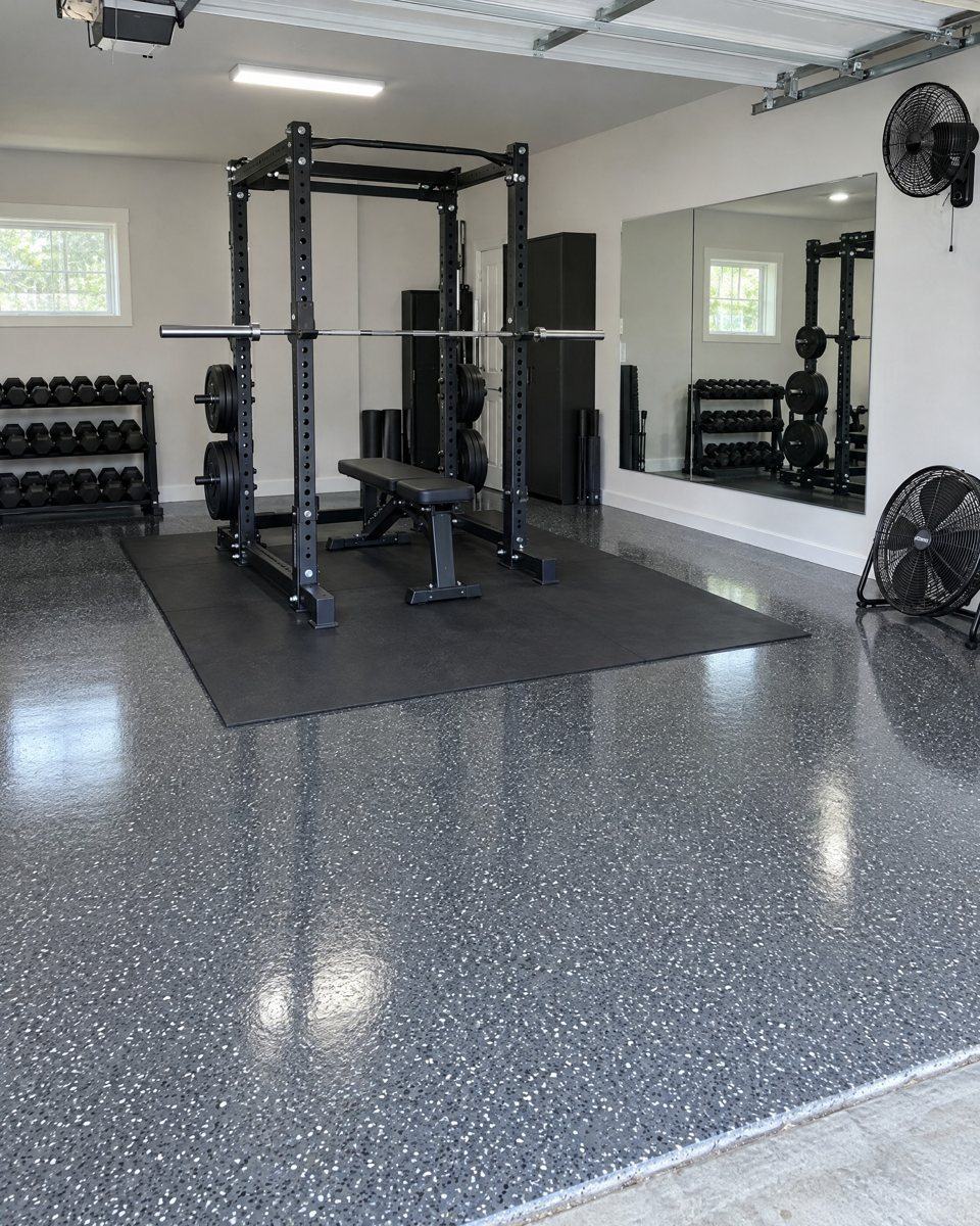 Home Gyms floor coating